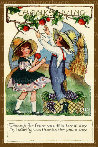 1912 Thanksgiving Postcard - 30