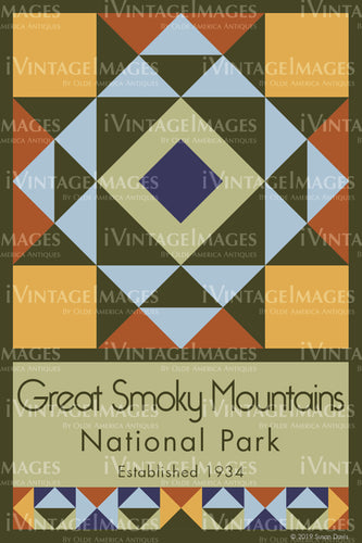 Great Smoky Mountains Quilt Block Design by Susan Davis - 41