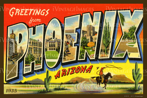Phoenix Large Letter Postcard 1935 - 005