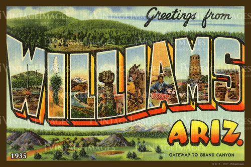Williams Large Letter Postcard 1935 - 012