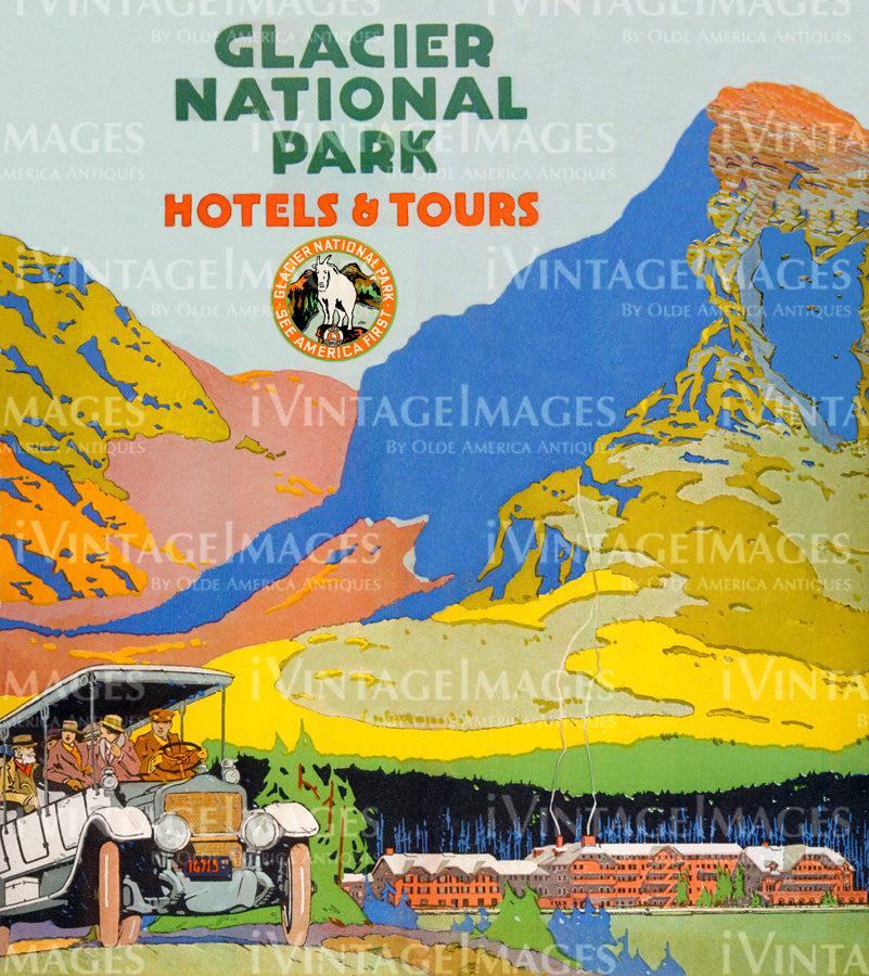 1916 Glacier National Park Bus - 2