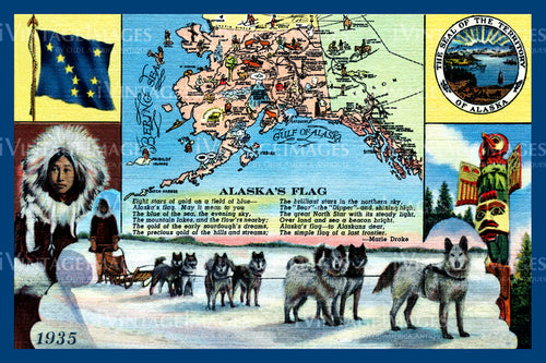 Alaska Map - 1935- 008