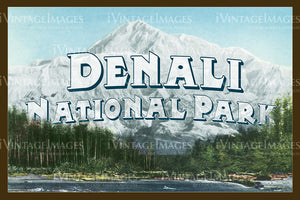 Alaska Denali National Park Large Letter - 1930- 024