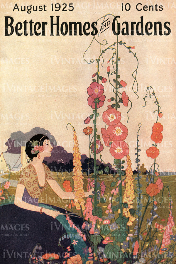 1925 Art Deco Flower Garden - 014