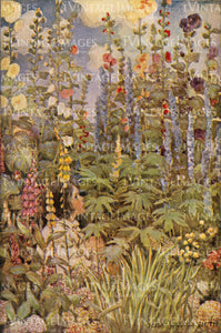 1925 Jessie Willcox Smith Flower Garden - 015
