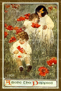 1909 Jessie Willcox Smith Poppies - 022