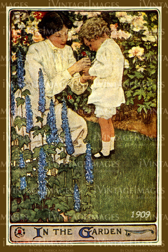 1909 Jessie Willcox Smith In the Garden - 023