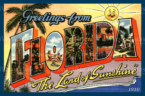 Florida Large Letter 1930 - 1