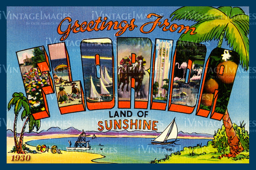 Florida Large Letter 1930 - 2