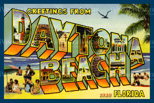 Daytona Beach Large Letter 1930 - 1