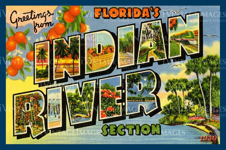 Indian River Large Letter 1930