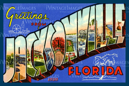 Jacksonville Large Letter 1930 - 2