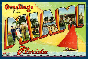 Miami Large Letter 1930