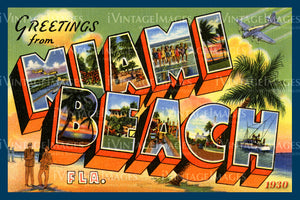 Miami Beach Large Letter 1930 - 3