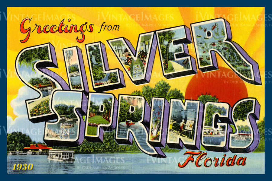 Silver Springs Large Letter 1930