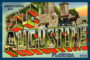 St. Augustine Large Letter 1930