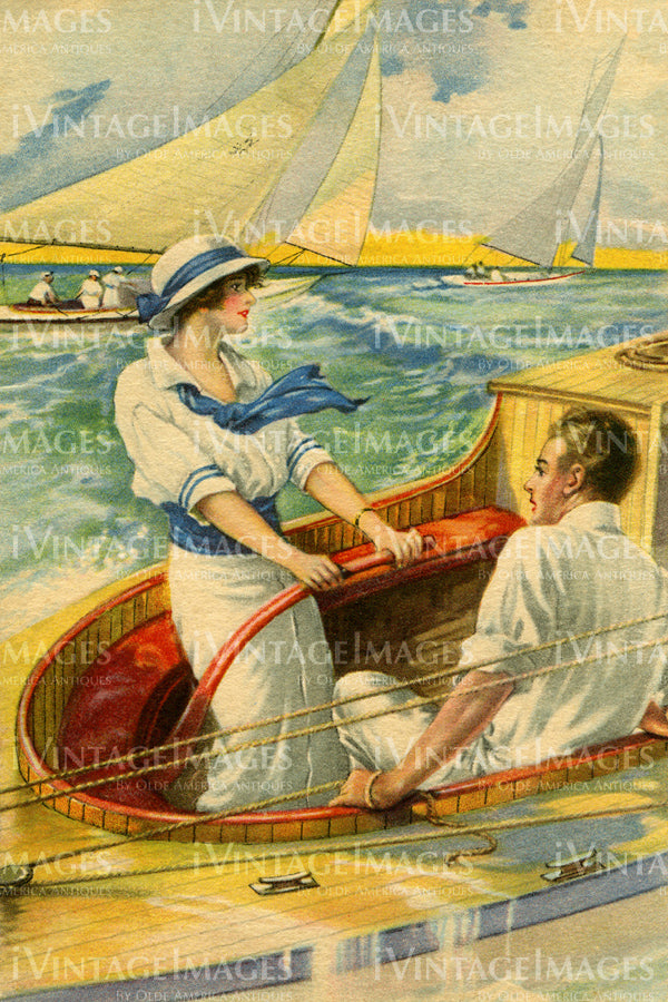 Sailing Couple 1925