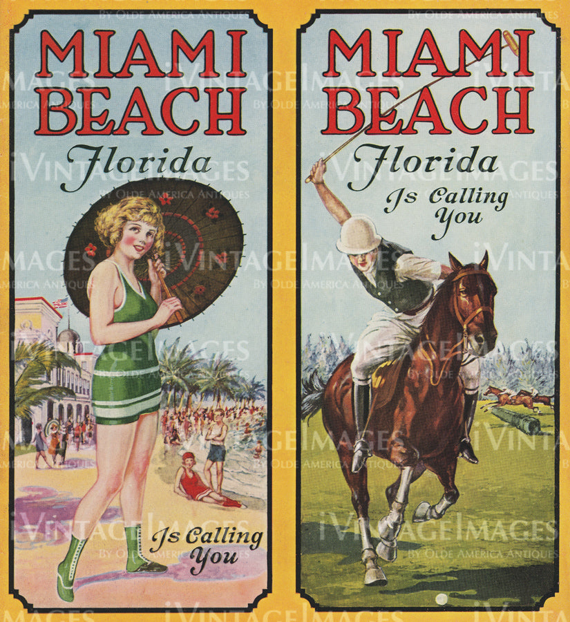 Miami Beach Florida Brochure Cover 1925