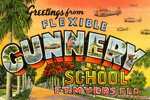 Gunnery School Fort Meyers Large Letter 1945