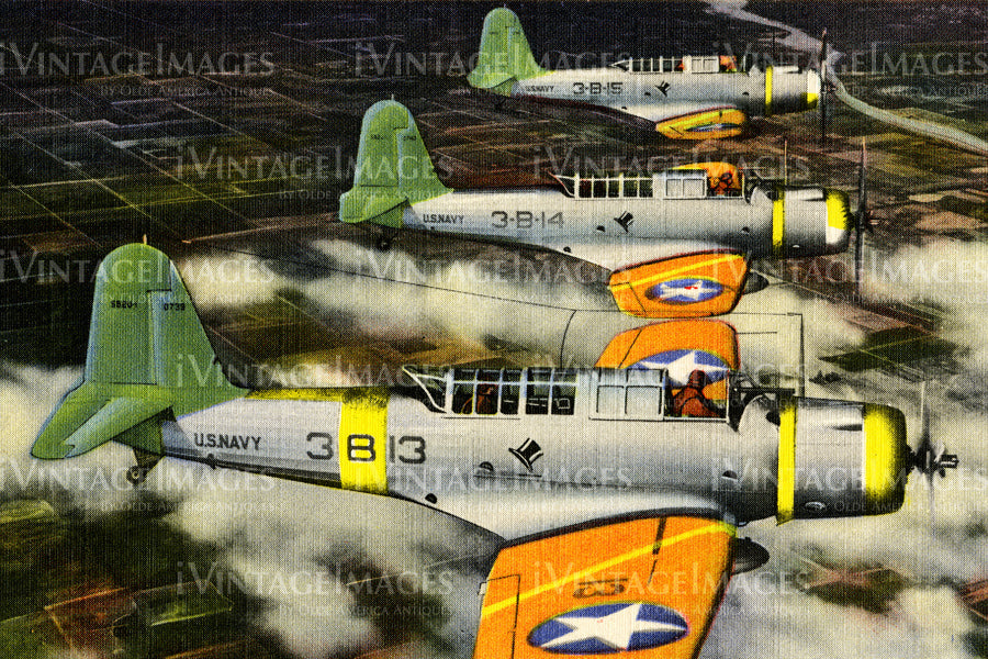 Planes over Pensacola Florida 1945