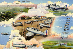 Planes at Tyndall Field Pensacola Florida 1945