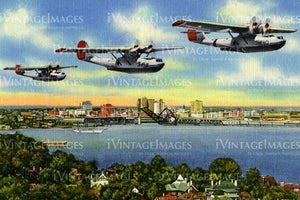Planes over Jacksonville Florida 1945