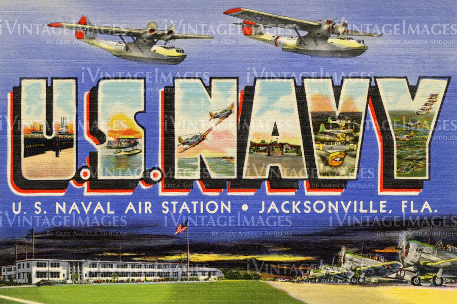 US Navy Air Station Jacksonville Florida 1945