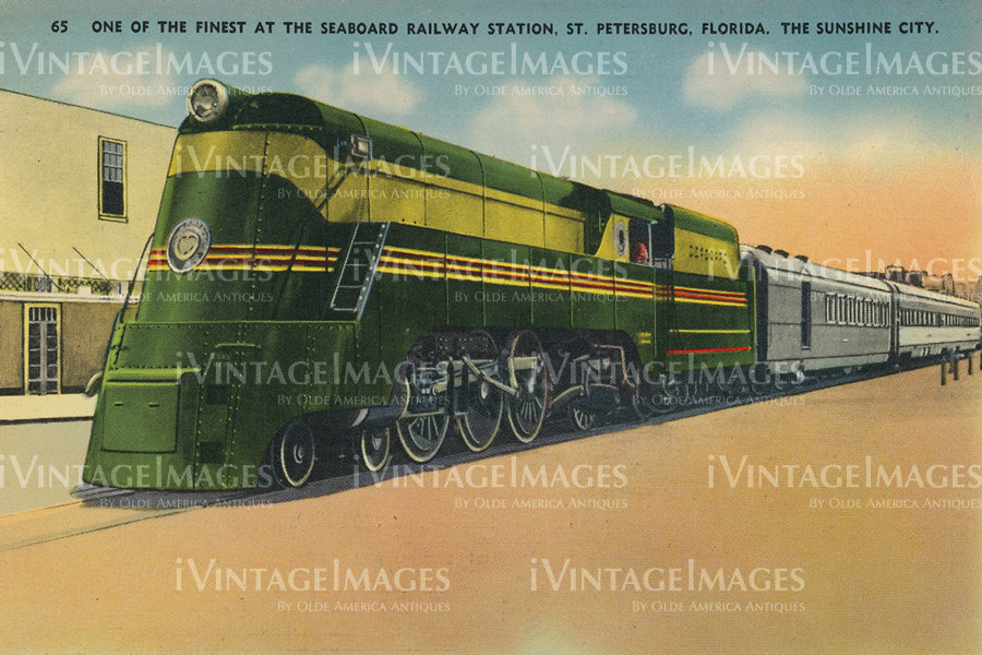 Streamline Train St. Petersburg Florida 1945