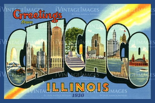 Chicago Large Letter 1930 - 1