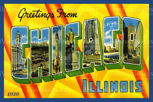 Chicago Large Letter 1930 - 2