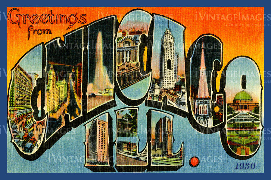 Chicago Large Letter 1930 - 4