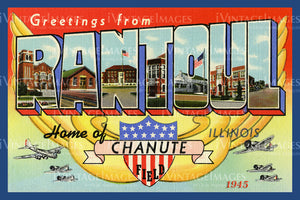 Rantoul Chanute Field Large Letter 1945