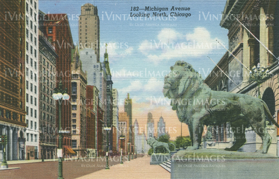 Chicago Michigan Avenue 1935