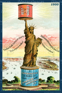 Statue of Liberty Superior Silk 1900