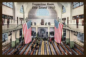 Inspection Room Ellis Island 1910