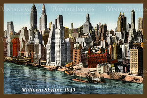Midtown Skyline 1940