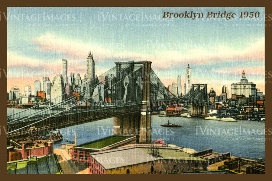 Brooklyn Bridge 1950 - 3