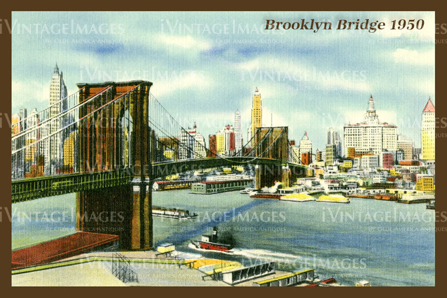 Brooklyn Bridge 1950 - 4