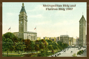 Metropolitan and Flatiron Building 1907