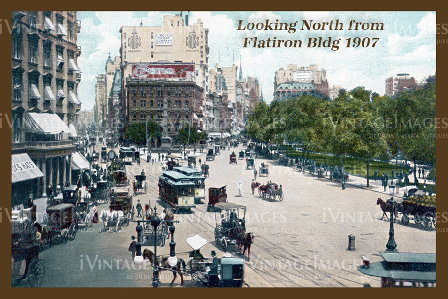 Looking North from Flatiron Building 1907