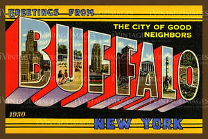 Buffalo Large Letter 1930 - 1