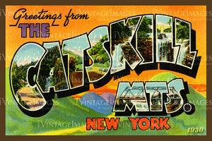 Catskill Mountains Large Letter 1930