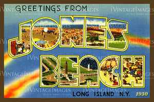 Jones Beach Large Letter 1930