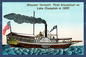 Steamer Vermont Lake Champlain 1809