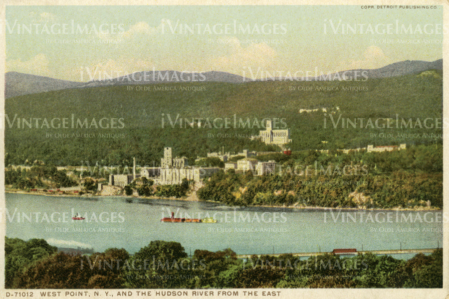 West Point on Hudson River 1910