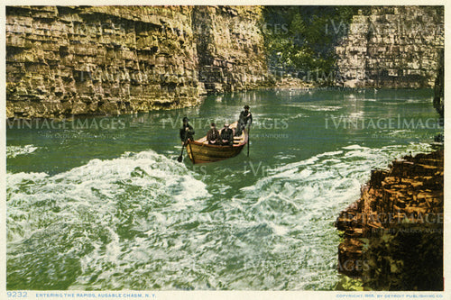 Rapids Ausable Chasm 1905