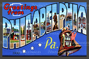 Philadelphia Large Letter 1930