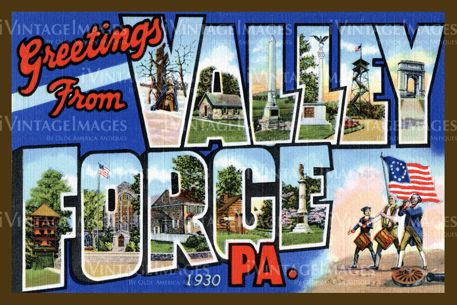 Valley Forge Large Letter 1930 - 1