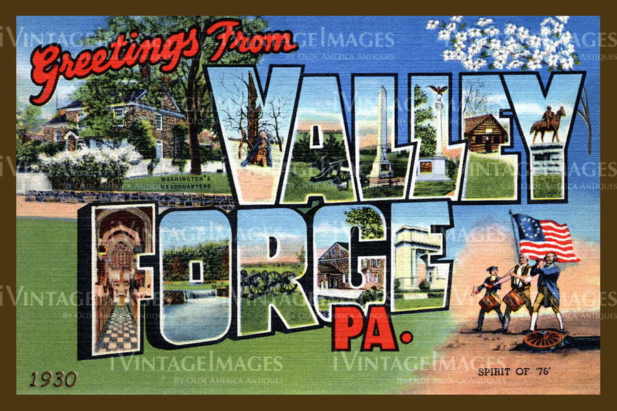 Valley Forge Large Letter 1930 - 2