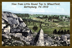 Little Round Top Gettysburg 1910